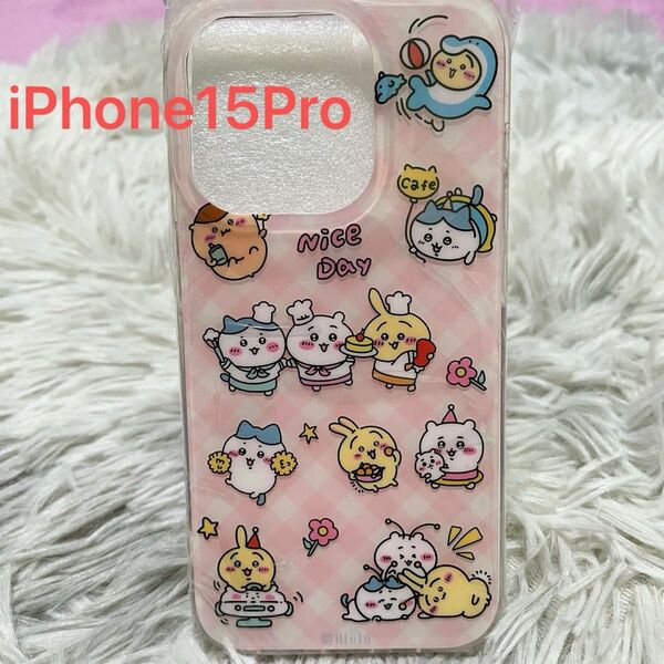 ちいかわiPhoneケース　スマホケース　iPhone15Proケース　ピンク