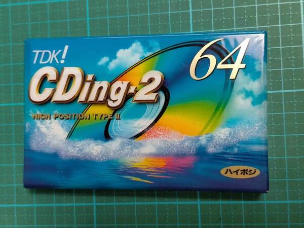 正規品 日本 TDK! カセットテープ TDK CDing - 2 64 分 ハイポジ ハイポジション CD2 - 64K HIGH POSITION TYPEⅡ JAPAN cassette tape