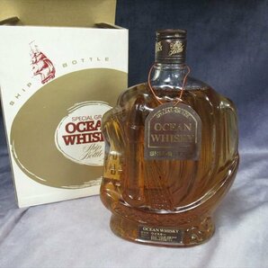 古酒 未開栓 三楽 オーシャン ウイスキー シップボトル 760ml 43% OCEAN WHISKY SHIP BOTTLE ウイスキーの画像1