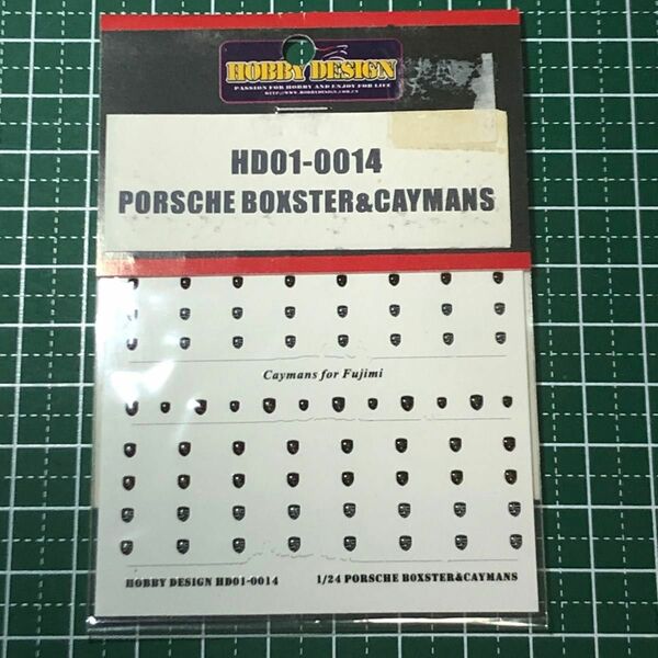 入手困難　1/24 ポルシェ　PORSCHE BOXSTER&CAYMANS汎用　立体エンブレム　ロゴ　 hobby design