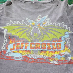 80s USA製 Santa Cruz Skateboards Jeff Grosso Tシャツ サイズS サンタクルーズ NHS スケートボード ヴィンテージ ジェフグロッソ の画像4