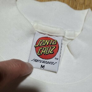 80s 90sUSA製 Santa Cruz Skateboards ロングTシャツ サイズM スケートボード NHS サンタクルーズの画像5