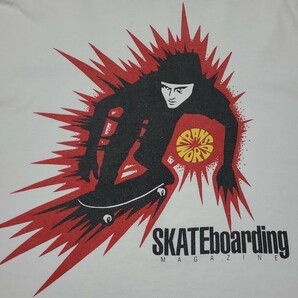 90s USA製 Trans World Skateboarding mag Tシャツ サイズL スケートボード ヴィンテージ トランスワールド の画像4
