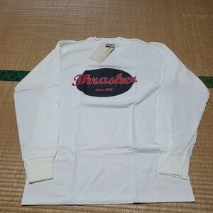 90s USA製 Thrasher Magazine ロングTシャツ サイズL スラッシャー スケートボード ヴィンテージ オニータ