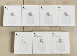 【未開封】7個セット　Apple純正品　 iPhone充電器 20W USB-C電源アダプタ MHJA3AM