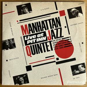 国内企画 MANHATTAN JAZZ QUINTET Live At Pit Inn 国内オリジナル盤 LP 1986 K20P 6429/30