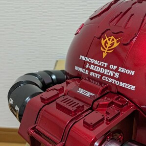 1/12 ジョニーライデン専用ザク2 キャンディカラーメタリック、オリジナルver ザクヘッド ソフトバンク充電器リペイントの画像4