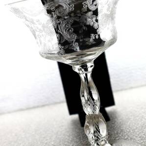 374◆検 オールド バカラ グラス ）ケンブリッジ Cambridge シャンテリィー モデル ワイン カクテル グラス◆アンティーク グラス の画像3