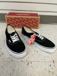 VANS SHOES AUTHENTIC BLK 新品未使用、送料込み！ スニーカー オーセンティック VN000EE3BLK