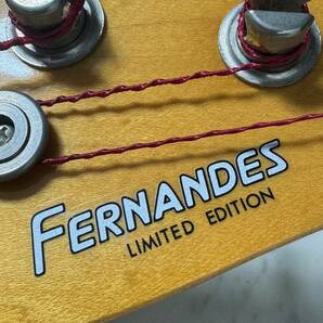 希少 FERNANDES フェルナンデス LIMITED EDITION プレシジョンベース 3TS 消えロゴ 石ロゴ プレート ソフトケース付の画像3