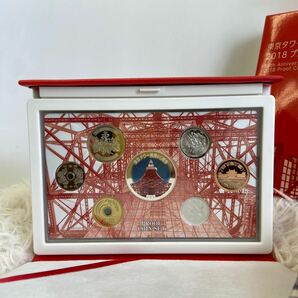 東京タワー開業60周年 2018年 平成30年 プルーフ貨幣セット 記念硬貨 銀製メダル925位銀 約20g 硬貨未使用の画像2