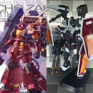 組み立て途中　MG 1/100 高機動型ザク“サイコ・ザク” Ver.Ka　素組みフルアーマー・ガンダム Ver.Ka