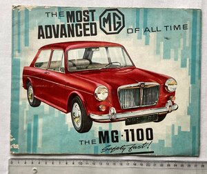 ★[A62173・THE MG 1100 当時ものカタログ ] THE MOST ADVANCED MG OF ALL TIME 。★