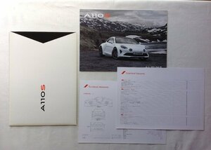 ★[A62251・ALPINE A110S カタログ 専用フォルダー入り ] アルピーヌ★