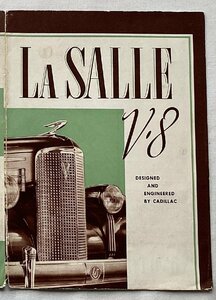 ★[A60111・CADILLAC LA SALLE V8 当時ものカタログ ] キャデラック 。★