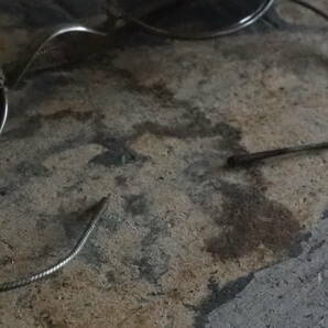 【フランス蚤の市金属フレームのサングラス】老眼鏡古道具アンティーク眼鏡古着インテリアジョンレノン虫眼鏡ファッション望遠鏡ルーペの画像5