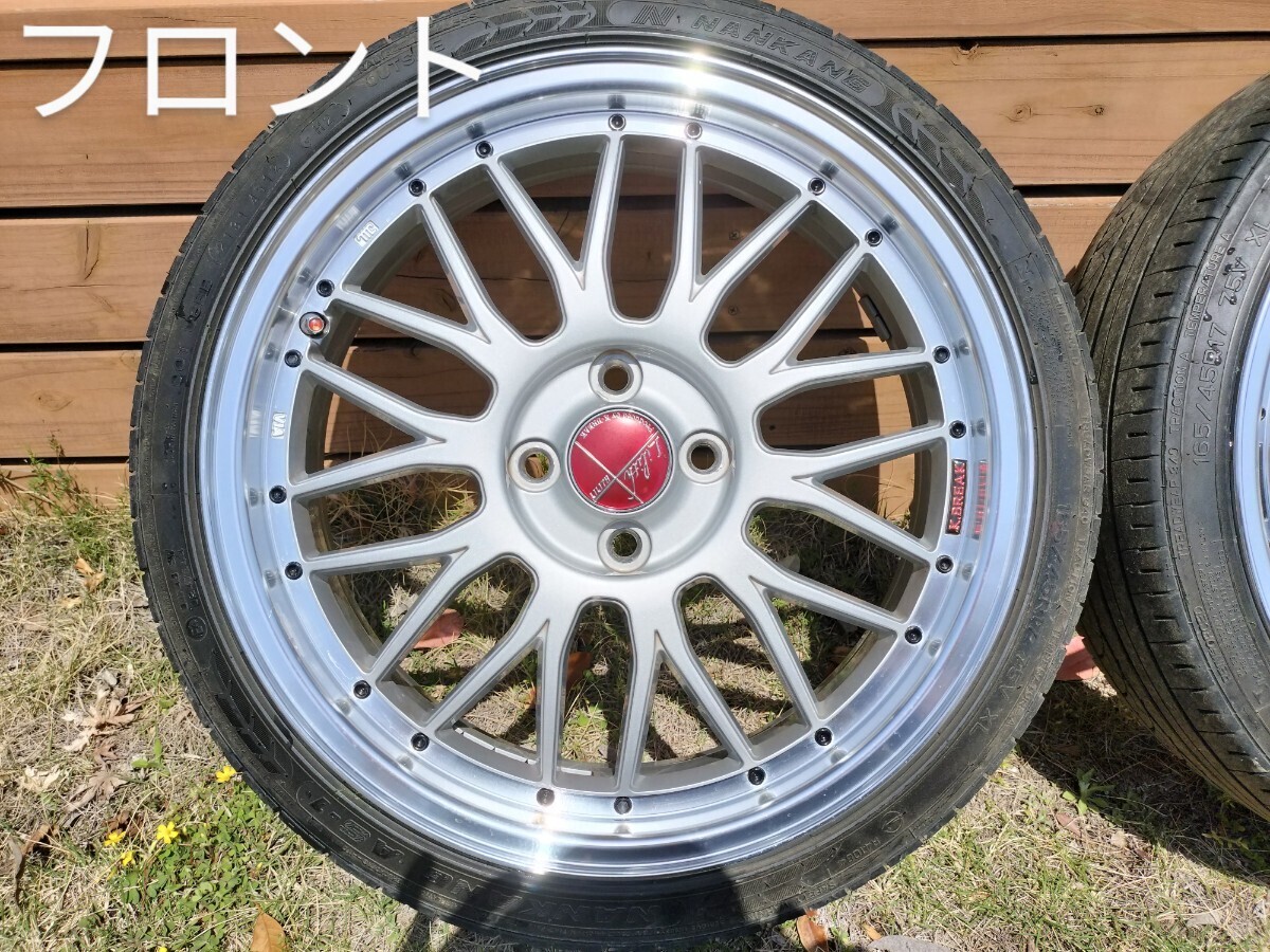 軽自動車 K-BREAK 17インチ 5.5J +45 PCD100 4本 激安 軽自動車 K-BREAK 17インチ 5.5J +45 PCD100 4本 激安