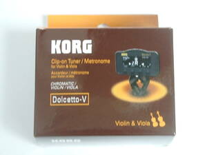 E236A4【中古】 ■ KORG / Dolcetto-V / Clip-on Tuner Metronome ■ コルグ　クリップ式チューナー　メトロノーム / バイオリン ビオラ用