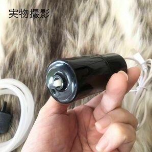 送料無料 静音 小型 エアーポンプ USB 給電 水槽 釣り 酸素 エアーレーション 輸送の画像9