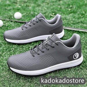  new goods bargain sale golf shoes sneakers men's sport shoes Dennis sport shoes walking shoes light weight waterproof . slide enduring . gray 25-28.5