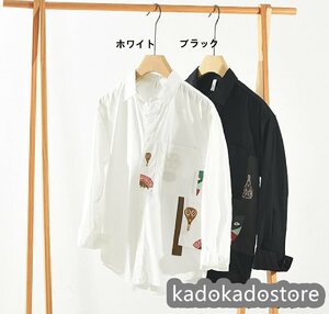 ★新品★メンズシャツ 長袖シャツ ワイシャツ アロハシャツ 極美品 プリントシャツ ヴィンテージ カジュアル 心地良し 二色 M－3XL可選