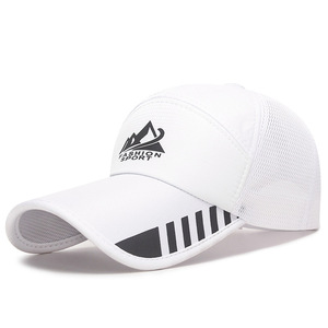 キャップメンズ 帽子 メッシュ 夏 涼しい UVカット99％紫外線対策 日焼け防止 熱中症対策 野球帽-白