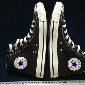 新品 同様 USA9 JPN27.5 黒 コンバース CONVERSE オールスター ハイカット CANVAS ALLSTAR HI 黒 キャンバス地 オリジナル 極上 美品 箱無の画像6