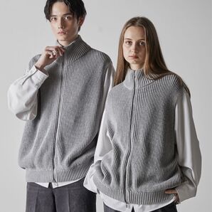 【CLEL】Loose low gauge driver’s knit vest/ルーズローゲージドライバーズニットベスト