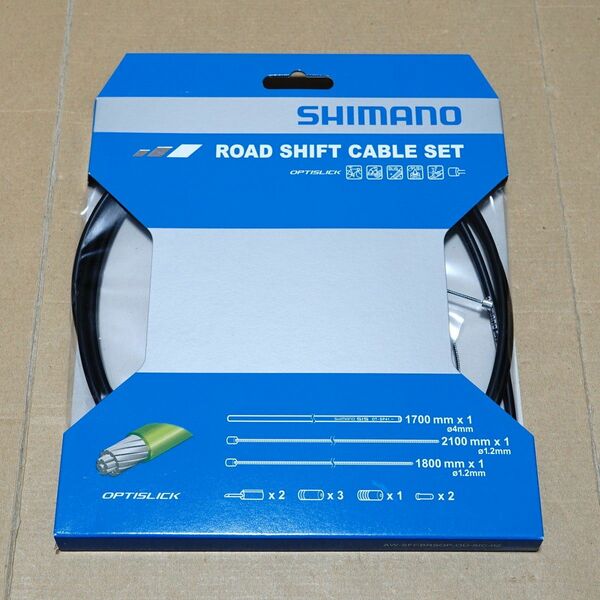 シマノ ROAD OPTISLICK SHIFT CABLE SET オプティスリック ブラック Y60198010