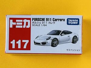 【新品未開封】トミカNo.117 PORSCHE ポルシェ911 カレラ ◆絶版トミカ◆シュリンク付 タカラトミー（Ｔ53）