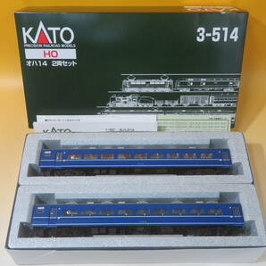 【鉄道模型】HOゲージ KATO 3-514 14系客車 オハ14 2両セット【中古】J2 T375の画像1