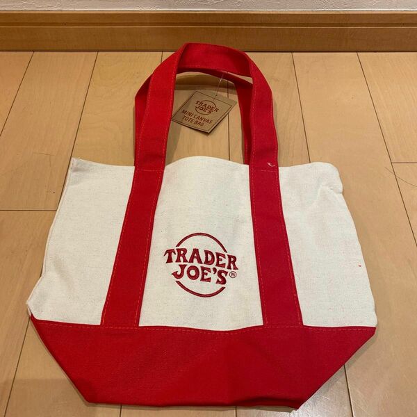 【未使用・新品】Trader Joe'sのミニトートバッグ赤色