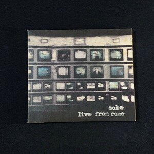 Sole『Live From Rome』ソール/CD/#YECD2457