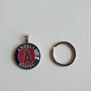 新品 MLB ロサンゼルス・エンゼルス 野球 キーホルダー キーリング 大谷翔平 LAA Angels 5cm 17の画像3