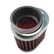 パワーフィルター 48mm オーバル ガンメタx赤 4個 カワサキ 650W1,GPZ400F,KH250,KH400,KZ1000,KZ900,Z1,Z2,Z1000MK2,Z250FT,Z400_画像4