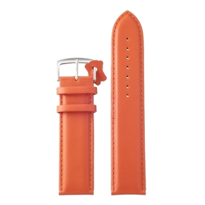 Diloy 24mm ロングサイズ レザー 腕時計ベルト 302 エッセンシャル バンド 本革(オレンジ)