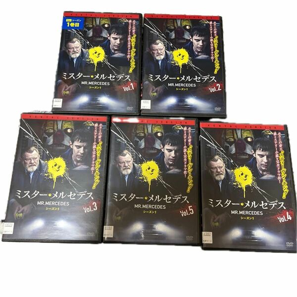 ↓（DVD/洋画・全巻）ミスター・メルセデス　①〜⑤