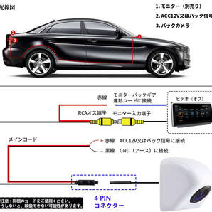 バックカメラ 高画質リアカメラ 車バックカメラ 超強暗視 超広角水平 防塵防水の画像6