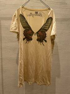 00s archive L.G.B. butterfly t-shirt y2k tシャツ　super rare ifsixwasnine goa share spirit kmrii 14th addiction fuga civarize