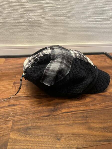 00s archive L.G.B. knit cap cross beret きゃすけキャスケット ベレー帽 japanese label ifsixwasnine 14th addiction kmrii goa catorce