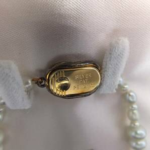 バロックパール ゴールド ネックレス 留め具 シルバー刻印有 総重量 約29gの画像5
