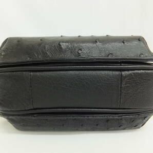 オーストリッチ バッグ JRA ブラック 黒 美品 タグ付きの画像5