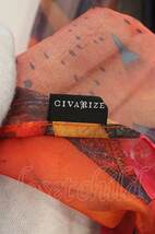 CIVARIZE / 総柄シフォンストール レッド O-24-04-15-068-CI-za-YM-ZT217_画像2