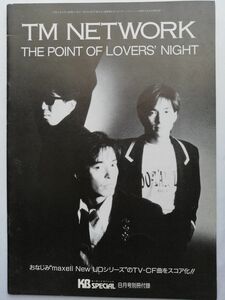 TM NETWORK【THE POINT OF LOVERS’NIGHT】スコア譜　KBスペシャル　90年8月号付録