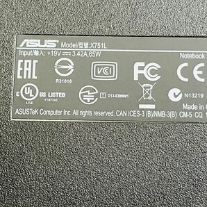ASUS ノートPC X751L Core i7-5500U Windows10 稼働品の画像9