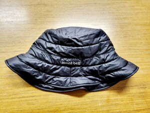 mont-bell(モンベル) エクセロフト　ハット　Lサイズ　ブラック　数回着用　美品　中綿　58-60cm