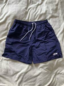 ステューシー STOCK WATER SHORT ストックウォーターショーツ ネイビー M / 水着 水陸両用 ショートパンツ ハーフパンツ サーフパンツ