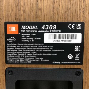 Y1276 中古品 オーディオ機器 スピーカー JBL ジェービーエル 4309 ペア  【元箱付き】の画像7