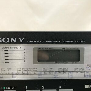 Y1464 ジャンク品 オーディオ機器 シンセサイザーレシーバーラジオ SONY ソニーICF-2001の画像3