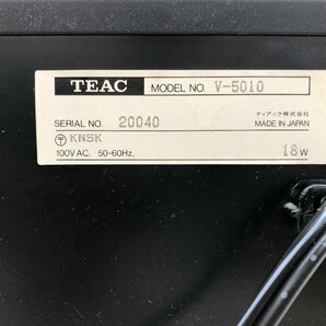 Y1509 ジャンク品 オーディオ機器 カセットデッキ TEAC ティアック V-5010の画像9